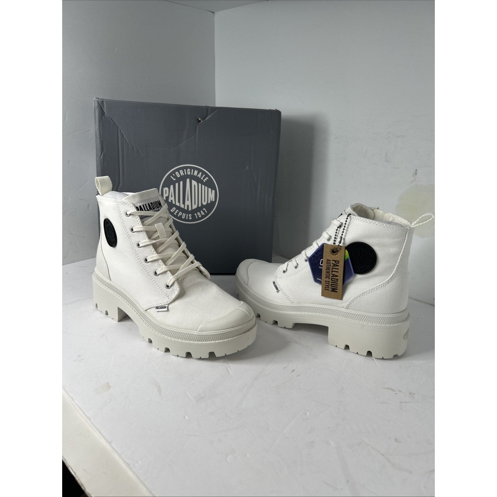 Palladium Women's Pallabase Twill Star White Size 9